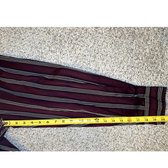 Burgundy Striped Button-Up Shirt - Men's XL - Excellent! - Picture 8 of 12